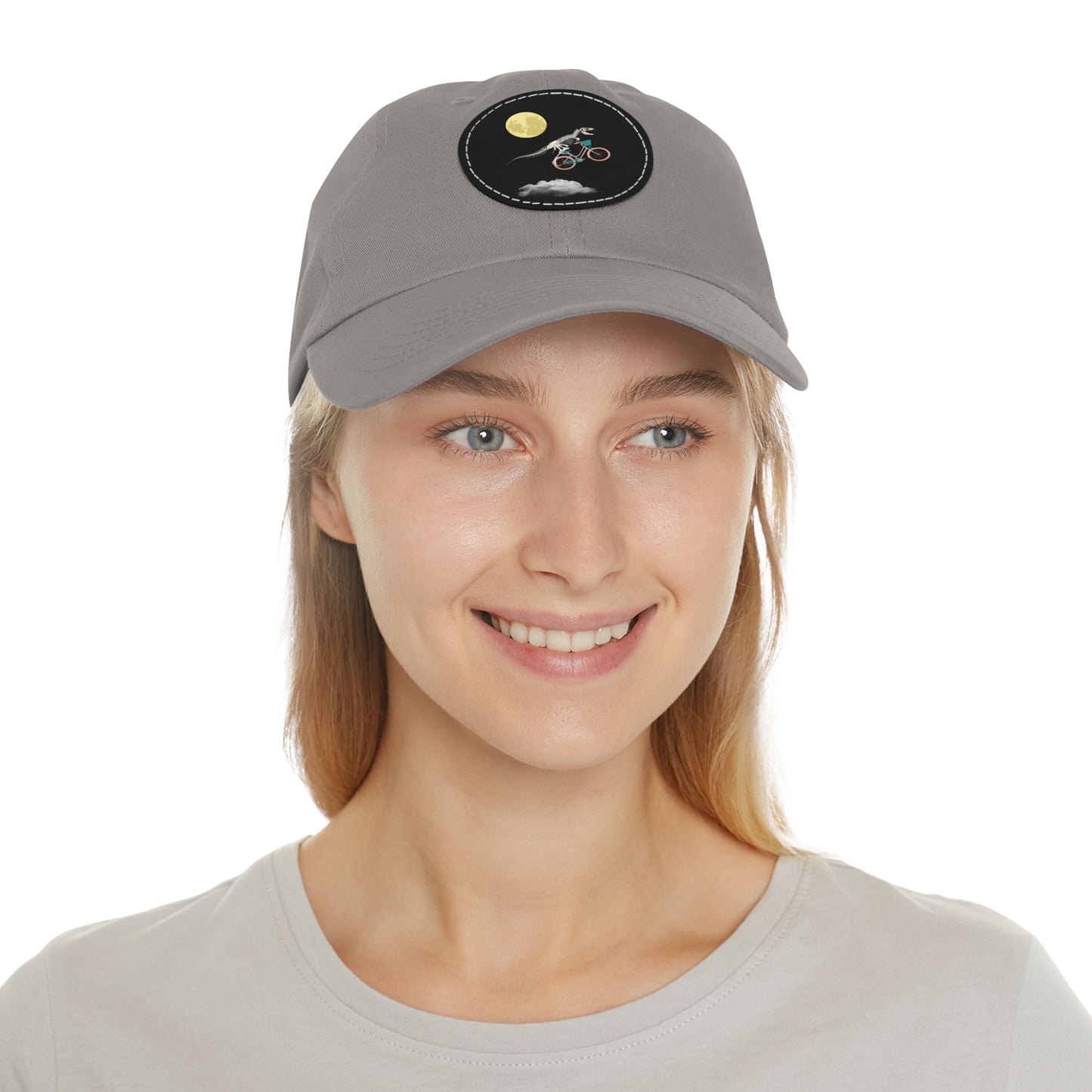 DinoBike Dad Hat with Leather Patch