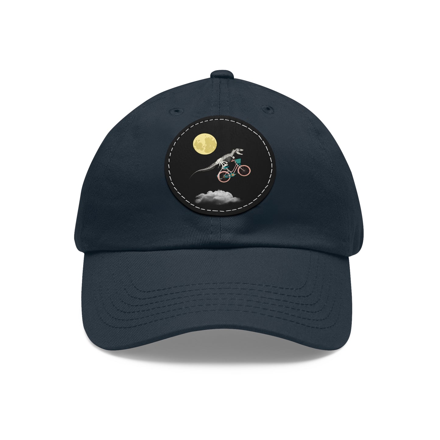 DinoBike Dad Hat with Leather Patch
