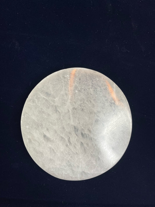 Selenite Round plate